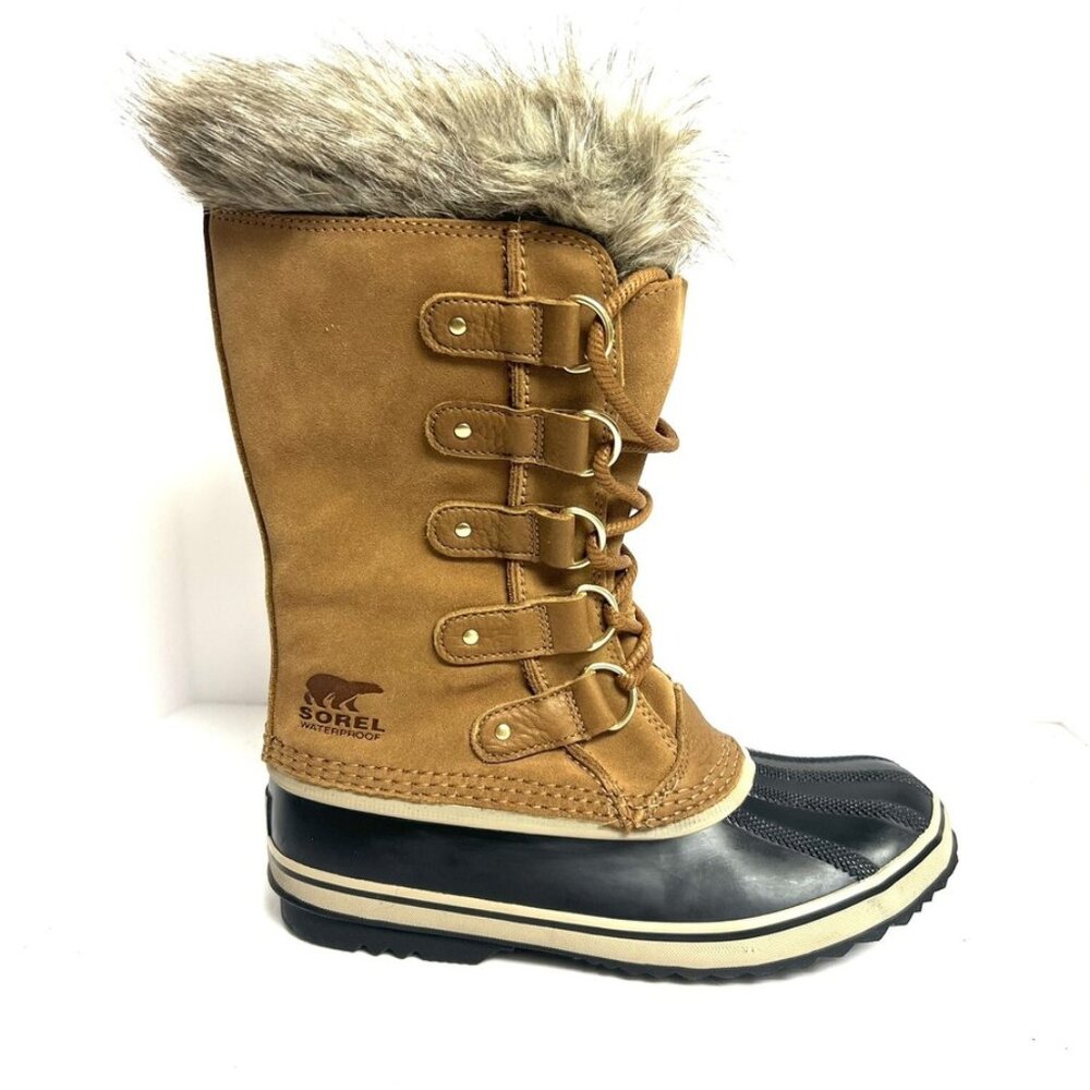 Sorel Women's Joan Of Arctic Waterproof Boots Brown Size 8.5 M